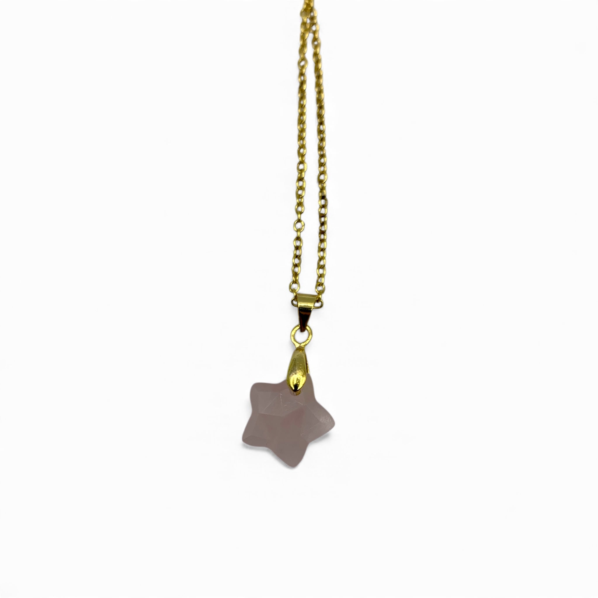 Necklace - Rose Quartz Star $20